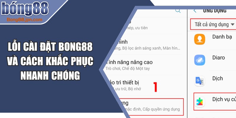 Lỗi Cài Đặt BONG88Lỗi Cài Đặt BONG88