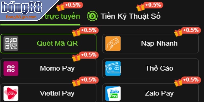 Điều kiện để thực hiện nạp tiền BONG88 ngân hàng thành công