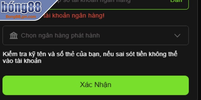 Cách rút tiền BONG88 ngân hàng được xử lý nhanh 