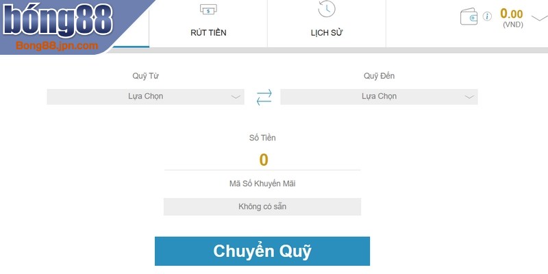 Quy trình rút tiền BONG88 rõ các bước thực hiện