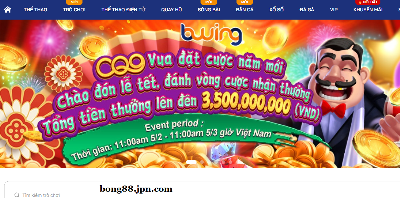 BONG88 Trò chơi slot game bong88